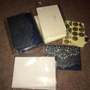 Wedding invitations! Navy blue and golden